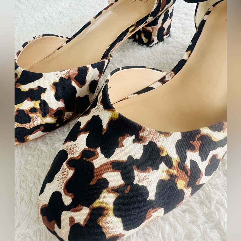 Cabi Style 6020 Women’s 9M Leopard Small Block Heel Ankle Strap Pumps NWOB - Picture 8 of 16